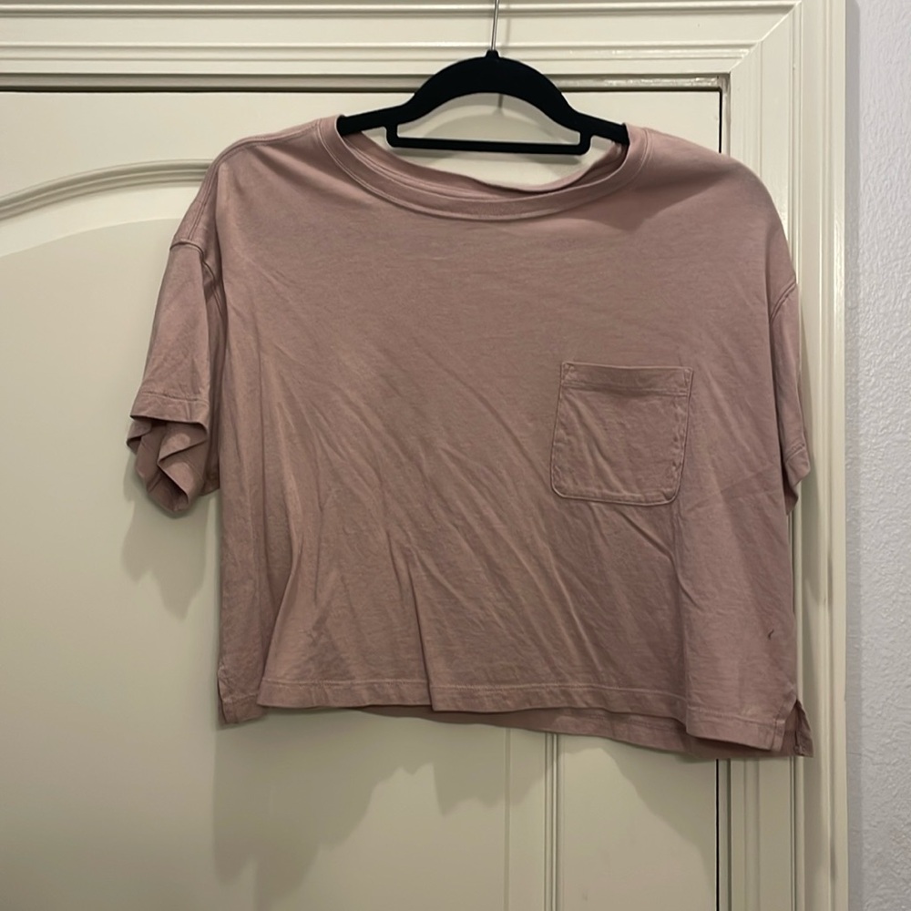 Mauve old navy crop tee